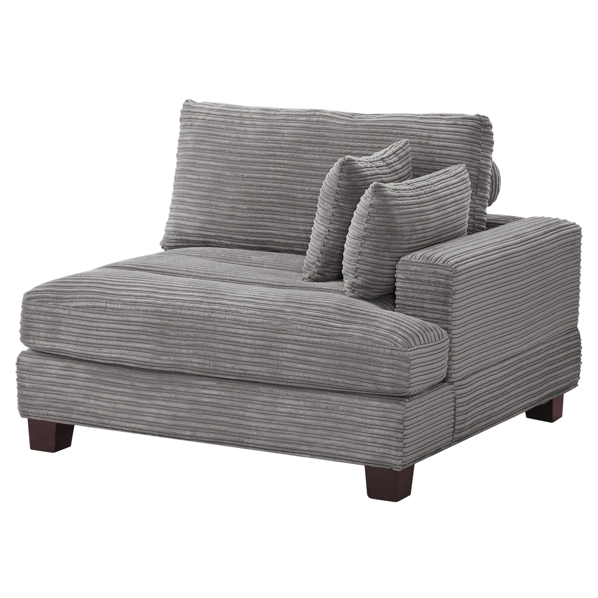 Canapé 3 places moderne de 87 pouces, rembourré, design chenille, pour le salon