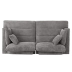 Canapé 3 places moderne de 87 pouces, rembourré, design chenille, pour le salon