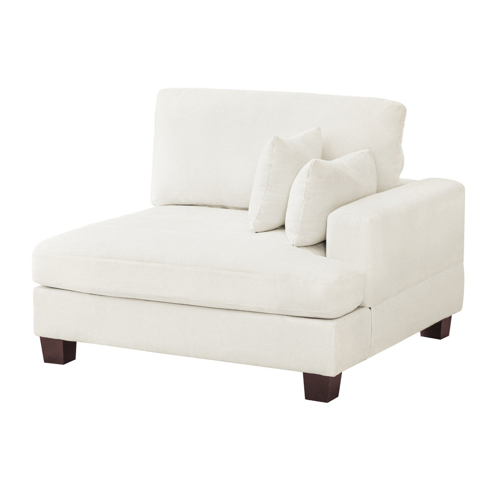 Canapé 3 places moderne de 87 pouces, rembourré, design chenille, pour le salon