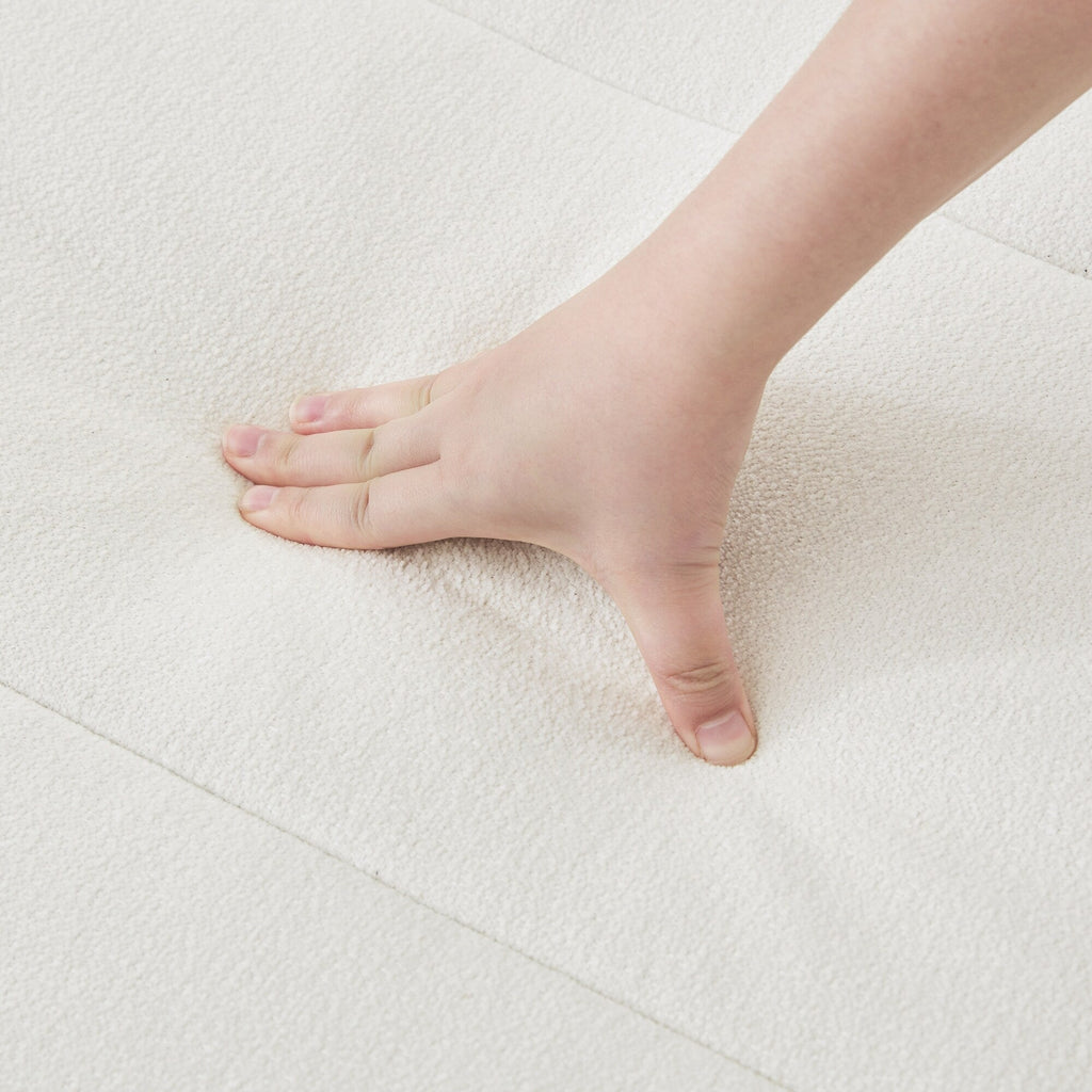 Canapé 3 places moderne de 87 pouces, rembourré, design chenille, pour le salon