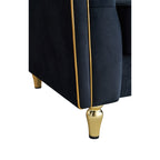 Canapé 3 places classique et moderne en velours côtelé 87.01 avec cadre en pin massif, 2 coussins inclus