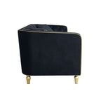 Canapé 3 places classique et moderne en velours côtelé 87.01 avec cadre en pin massif, 2 coussins inclus