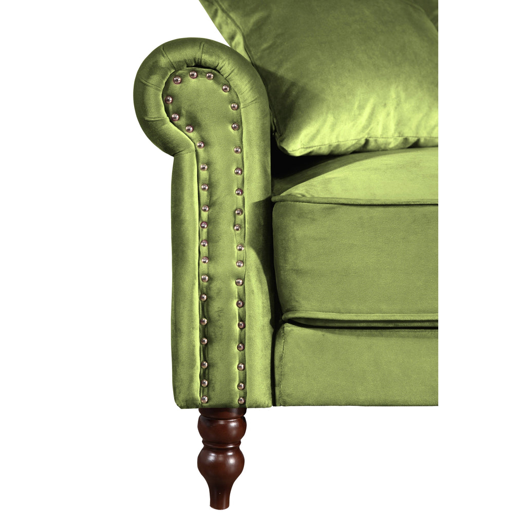 Canapé-lit convertible en velours de 87,8 po avec futon