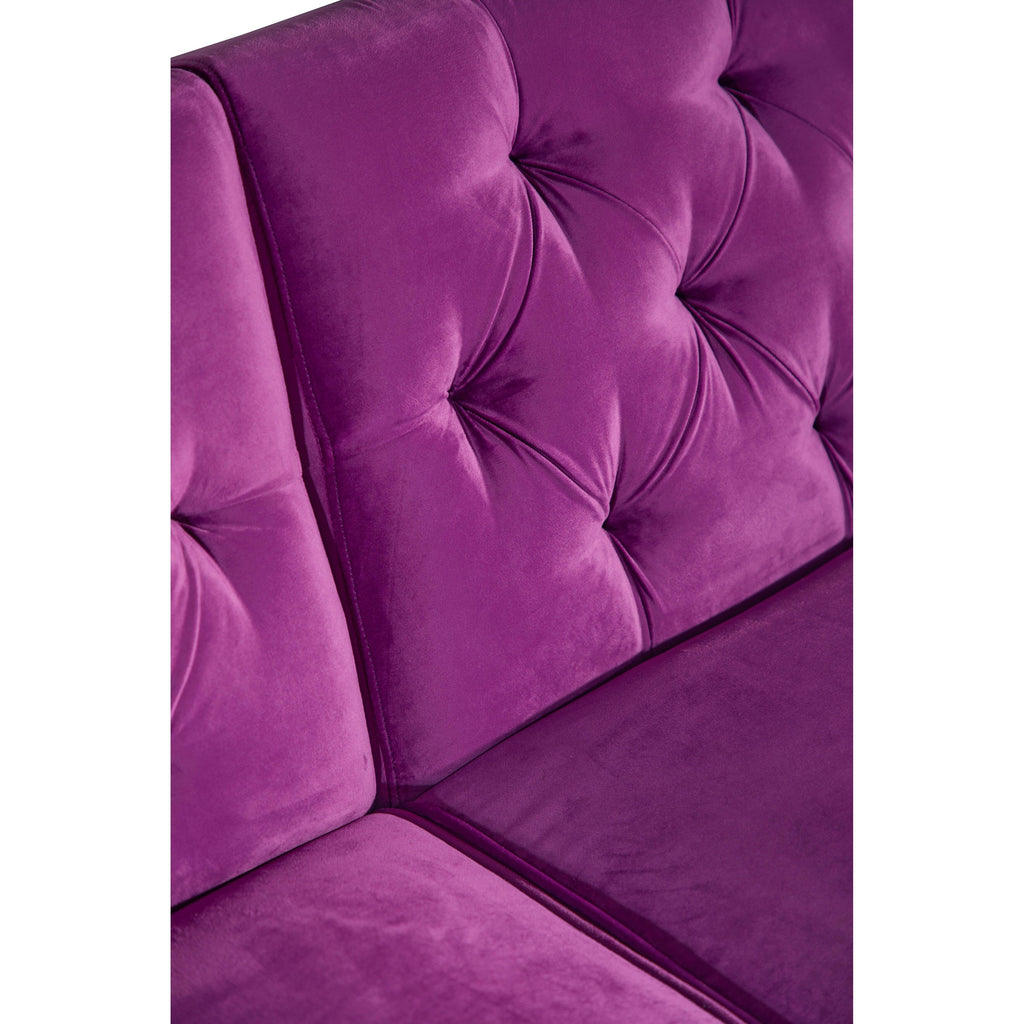 Canapé-lit convertible en velours de 87,8 po avec futon