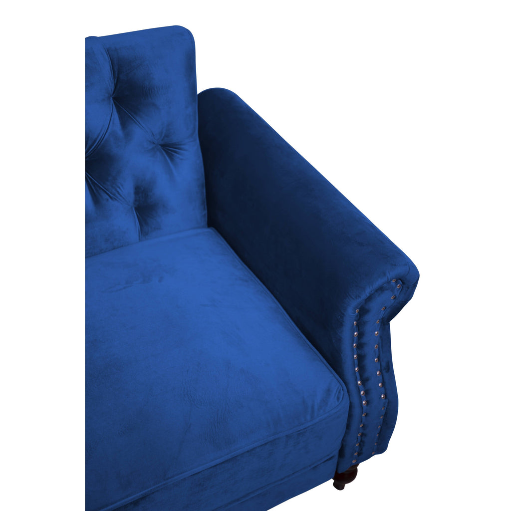 Canapé-lit convertible en velours de 87,8 po avec futon