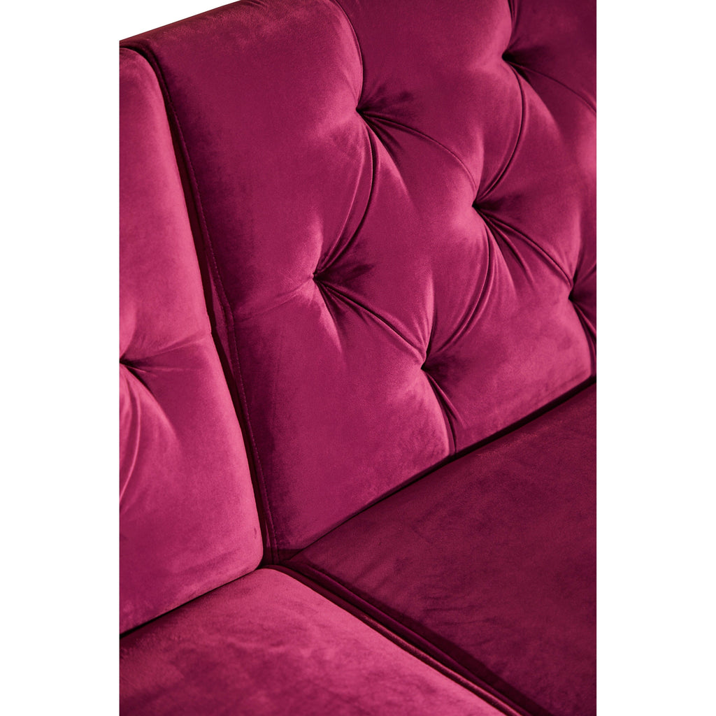 Canapé-lit convertible en velours de 87,8 po avec futon