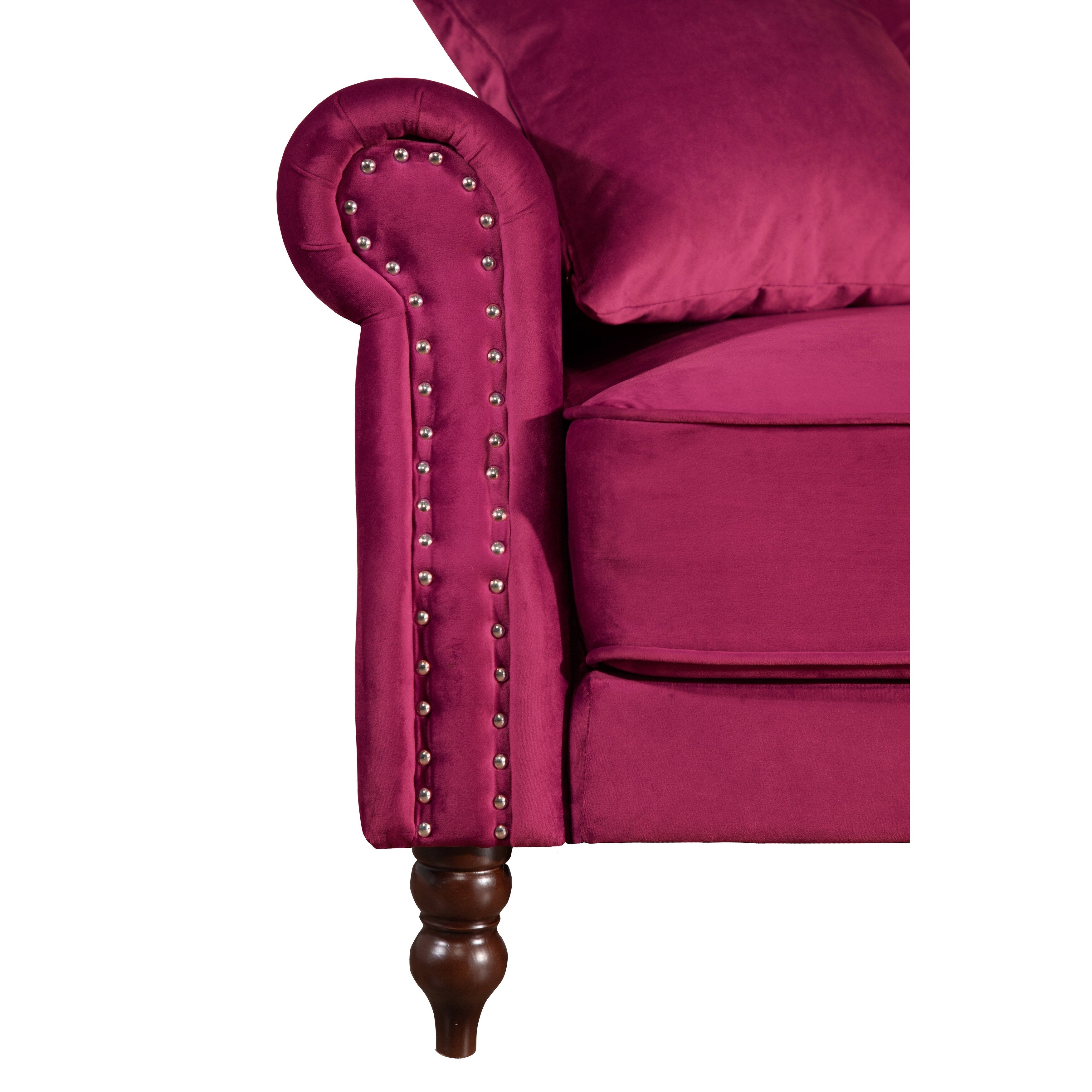 Canapé-lit convertible en velours de 87,8 po avec futon