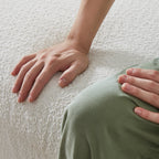 Canapé moderne en laine d'agneau 87 avec pieds en métal, cadre solide et coussins moelleux