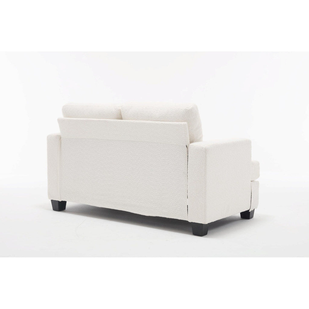 Canapé 3 places en tissu de 88,4 pouces : coussins de dossier amovibles, assise profonde et cadre robuste en bois dur et acier