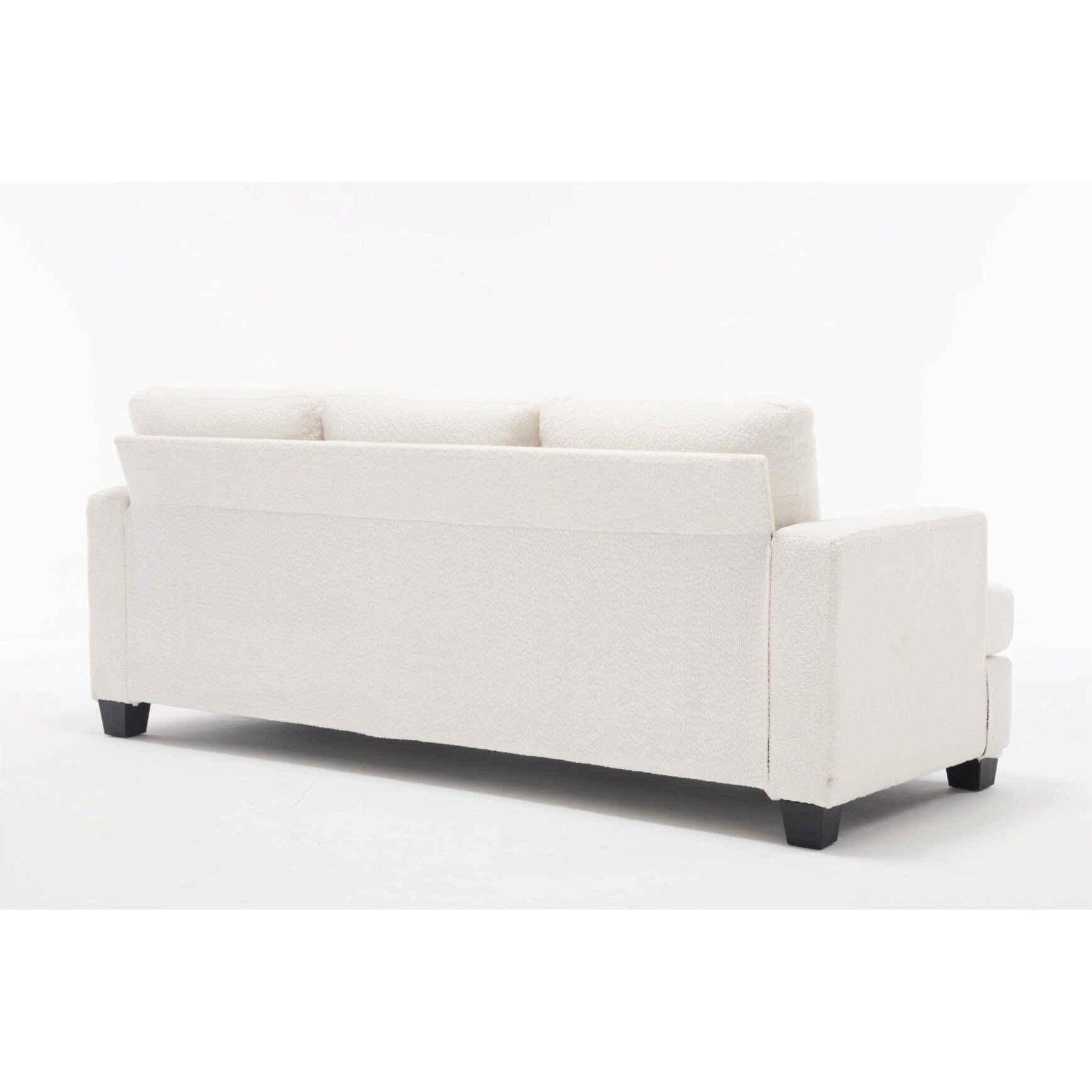 Canapé 3 places en tissu de 88,4 pouces : coussins de dossier amovibles, assise profonde et cadre robuste en bois dur et acier