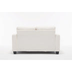 Canapé 3 places en tissu de 88,4 pouces : coussins de dossier amovibles, assise profonde et cadre robuste en bois dur et acier