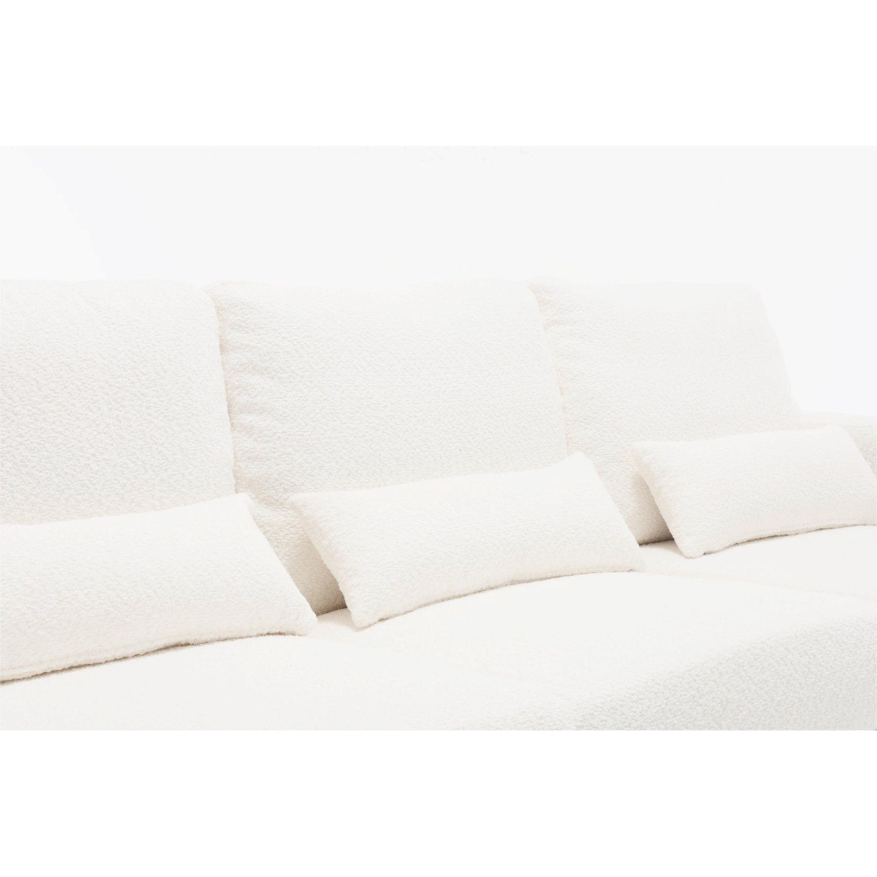 Canapé 3 places moderne en tissu de 88,4 po avec coussins de dossier amovibles et cadre en bois dur