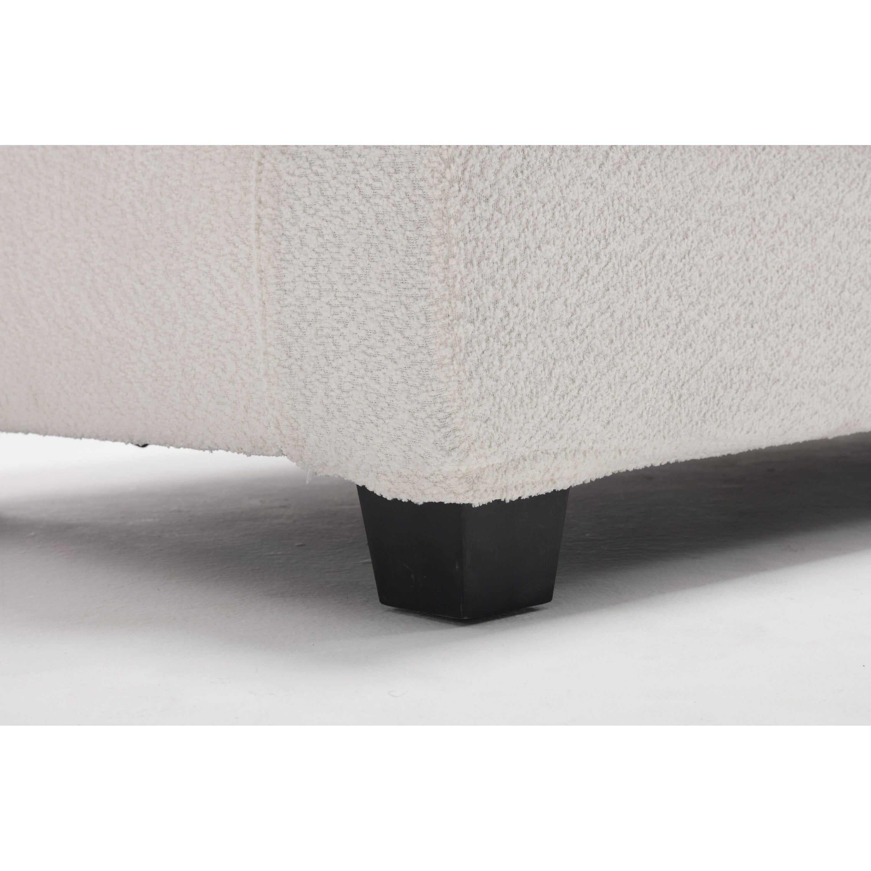 Canapé 3 places moderne en tissu de 88,4 po avec coussins de dossier amovibles et cadre en bois dur