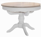 Table à manger ronde extensible Eden 1,1 m – 1,5 m