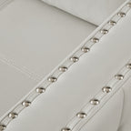 Canapé-lit convertible 3 places en microfibre de 88 pouces avec méridienne de rangement et fonction coulissante