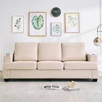 Canapé 3 places 89, canapé à assise profonde, canapés modernes et confortables pour le salon avec porte-gobelets