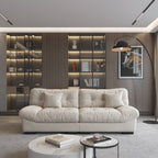 89 canapés sectionnels Fluffy Cloud, canapés minimalistes modernes avec deux oreillers