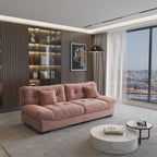 89 canapés sectionnels Fluffy Cloud, canapés minimalistes modernes avec deux oreillers