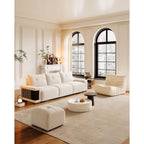 Canapé 3 places rembourré en velours avec nid pour chat, tissu imperméable et résistant aux griffures de chat