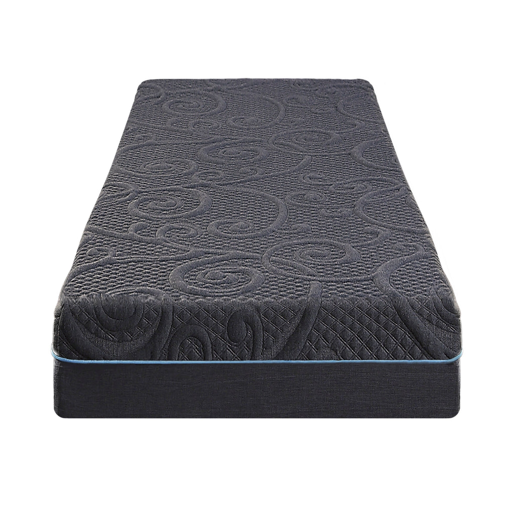 Matelas hybride en mousse à mémoire de forme infusée de gel pour 8 lits, livré dans une boîte