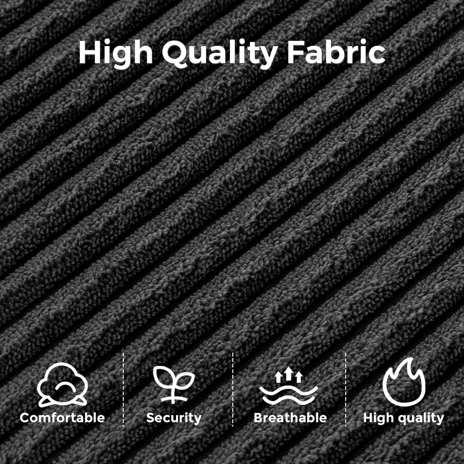 Canapé-lit pliant en velours côtelé 8 places, simple