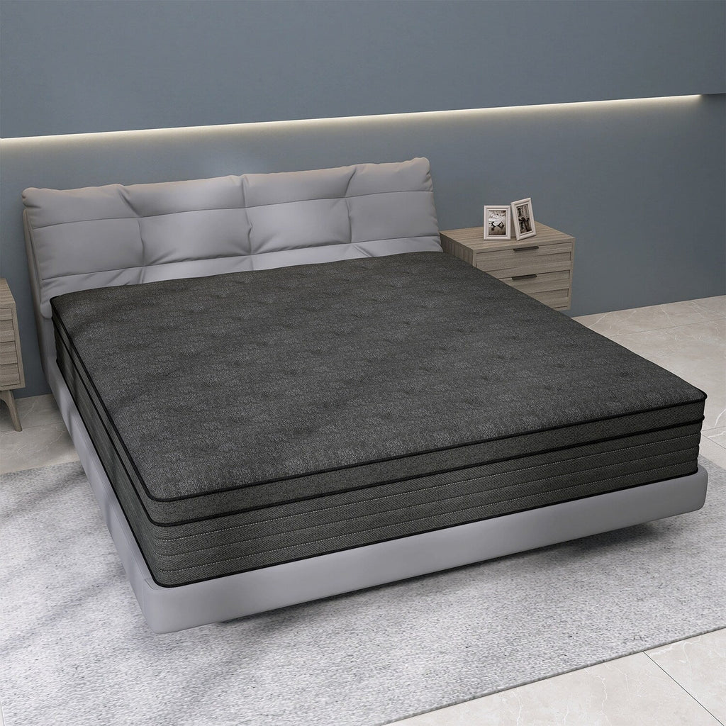 Matelas hybride en mousse à mémoire de forme moyenne avec ressorts ensachés