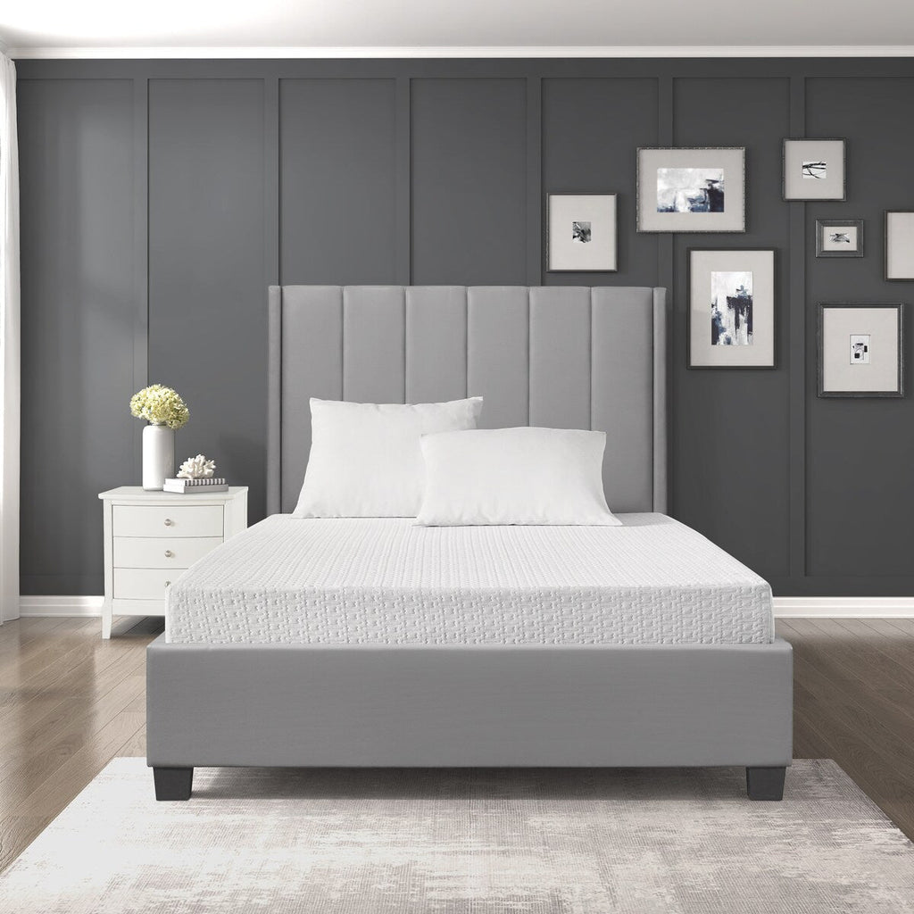 Matelas Queen Size 8 places en mousse à mémoire de forme respirante et rafraîchissante, blanc, matelas dans une boîte, matelas ferme et confortable