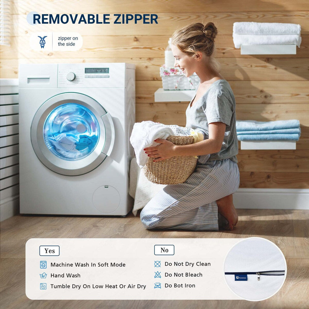 Matelas en mousse à mémoire de forme gel de 8 po de taille moyenne dans une boîte avec housse amovible