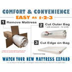 Matelas en mousse à mémoire de forme infusé d'extrait de thé vert de 8 pouces