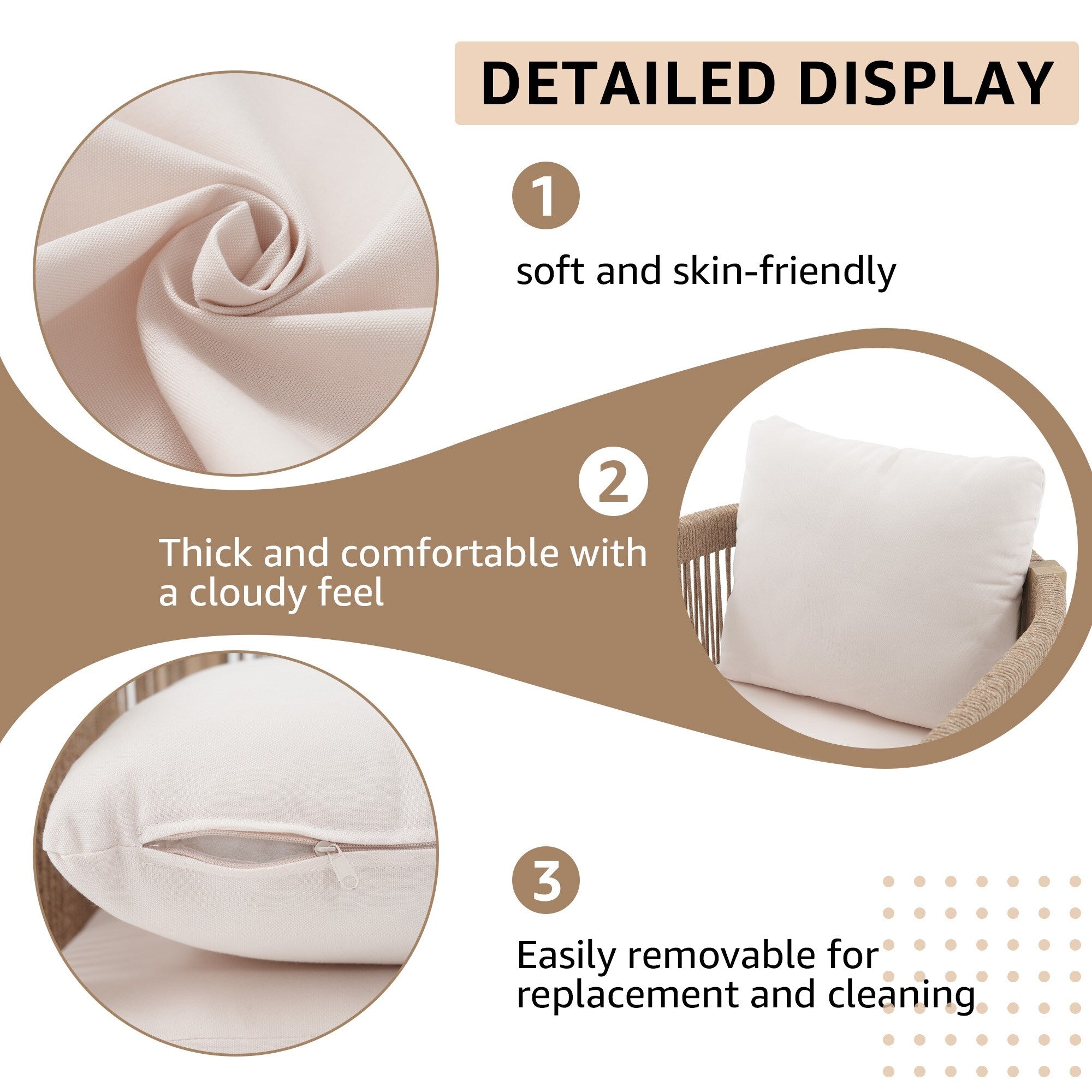 Ensemble de salle à manger d'extérieur en bois 9 pièces avec coussins