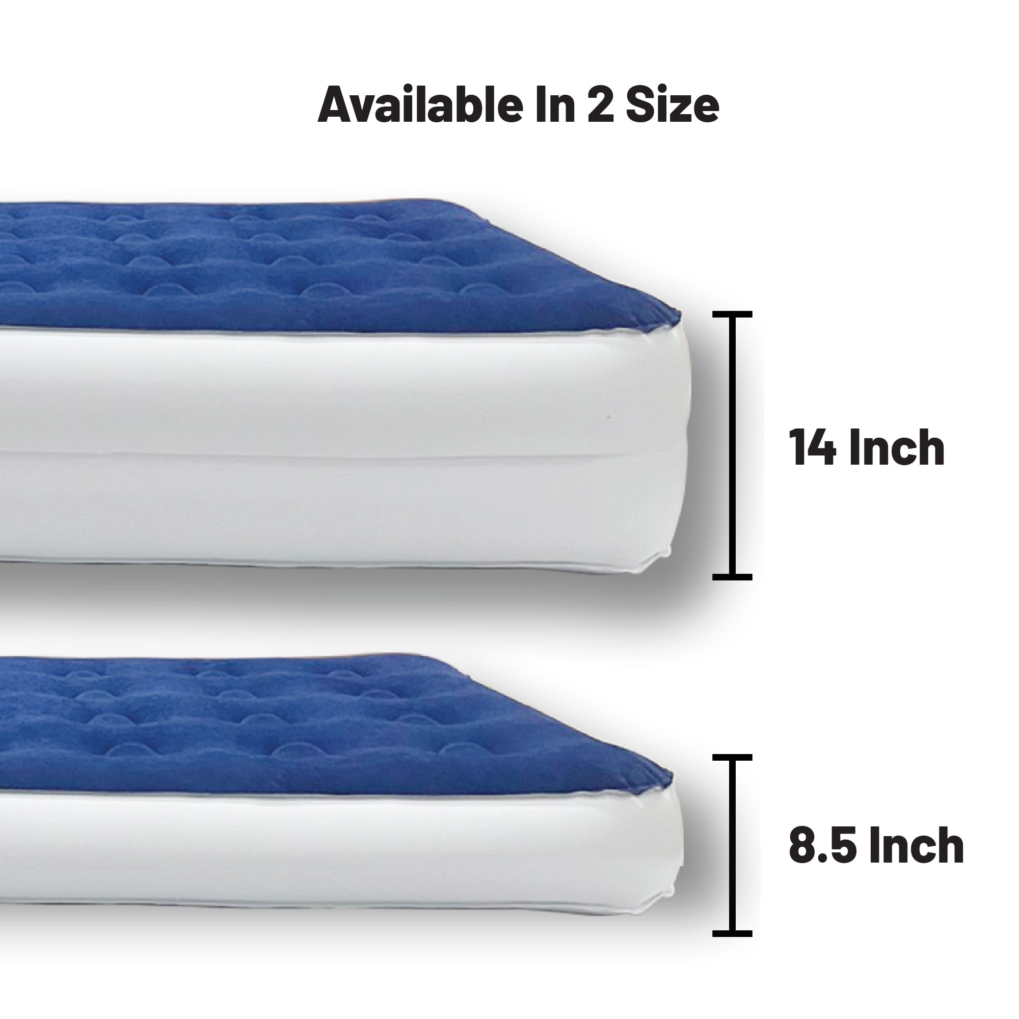 Matelas pneumatique durable de 9 pouces avec technologie Comfort Coil et pompe haute capacité, idéal pour le camping, la maison et les voyages portables.
