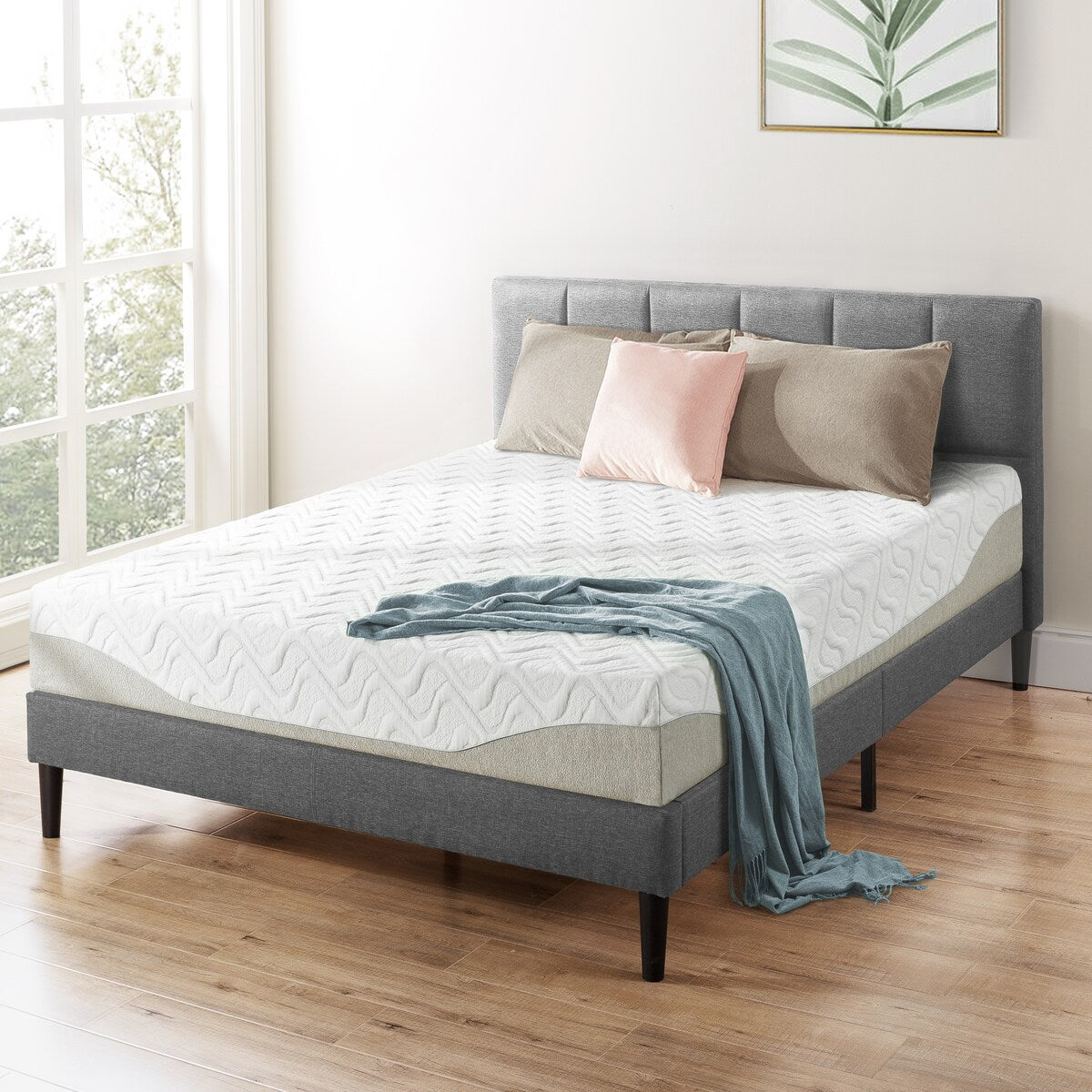 Matelas en mousse à mémoire de forme gel de 9 pouces par Crown Comfort