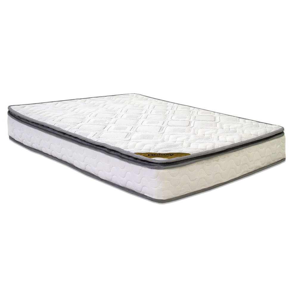 Matelas à ressorts ensachés, 23 cm, fermeté moyenne, avec plateau-coussin en mousse, entièrement assemblé, idéal pour le dos