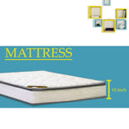 Matelas à ressorts ensachés ensachés en mousse moyennement ferme de 9 pouces et ensemble de sommiers à ressorts ensachés en bois de 4 pouces à profil bas.