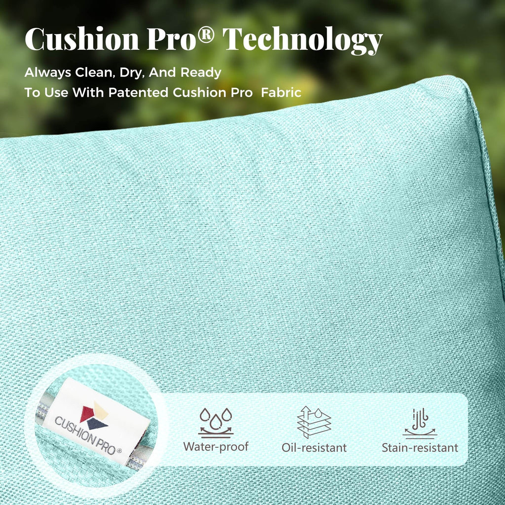 Ensemble de salon de jardin sectionnel en osier de 9 pièces, mobilier de jardin de luxe, coussin beige