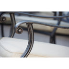 Ensemble de salle à manger de patio 9 pièces avec coussins et table à manger rectangulaire 44 x 84 po