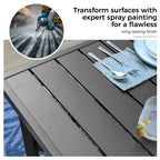 Ensemble de salle à manger de patio 9 pièces, table en métal et chaises de salle à manger pliables avec 7 niveaux réglables