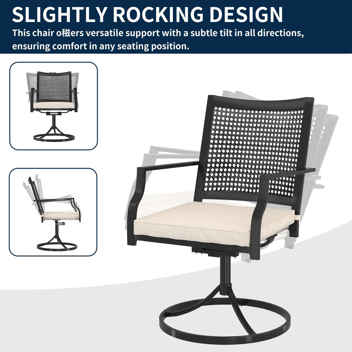 Ensemble de salle à manger d'extérieur 9 pièces avec table à manger extensible