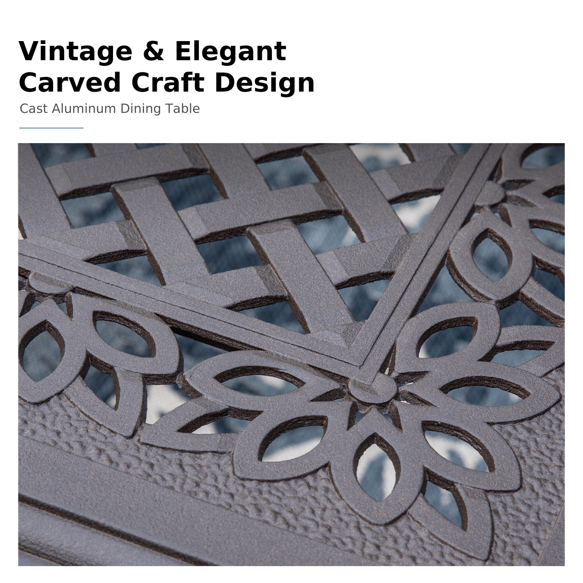 Ensemble de salle à manger de patio 9 pièces en rotin et osier avec trou pour parasol