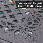 Ensemble de salle à manger de patio 9 pièces en rotin et osier avec trou pour parasol