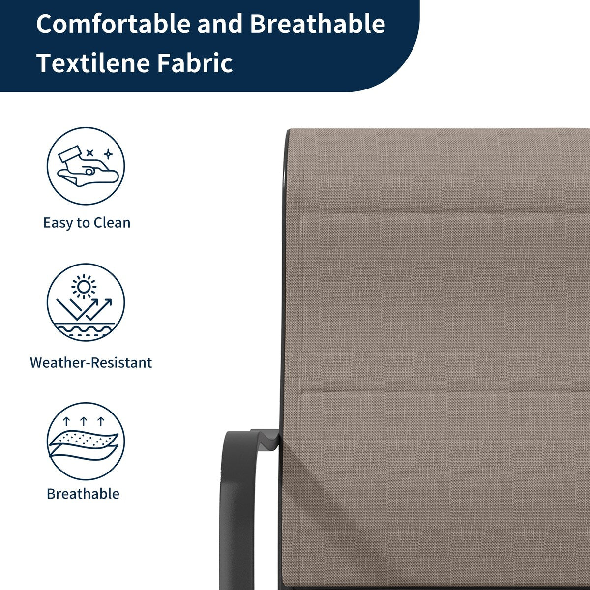 Ensemble de salle à manger de patio 9 pièces avec table à manger extensible