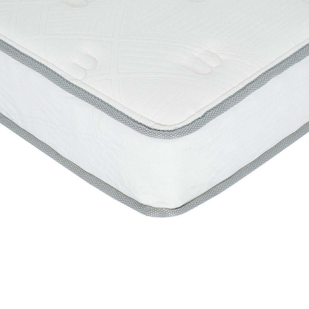 Matelas à ressorts ensachés de taille moyenne de 9 pouces dans une boîte, blanc