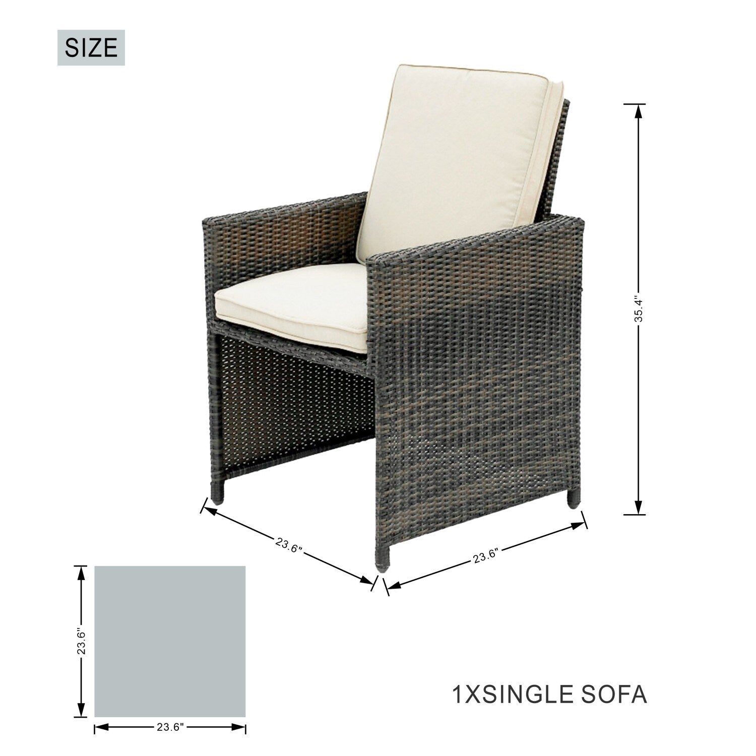 Ensemble de table à manger d'extérieur 9 pièces avec coussins