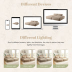 Canapé sectionnel modulaire surdimensionné de 90 pouces