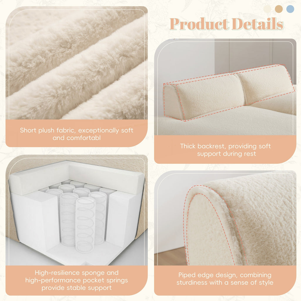 Canapé sectionnel modulaire surdimensionné de 90 pouces