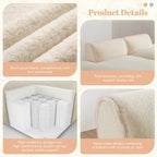 Canapé sectionnel modulaire surdimensionné de 90 pouces