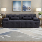 Canapé 2 places à ressorts en mousse 90 sans assemblage