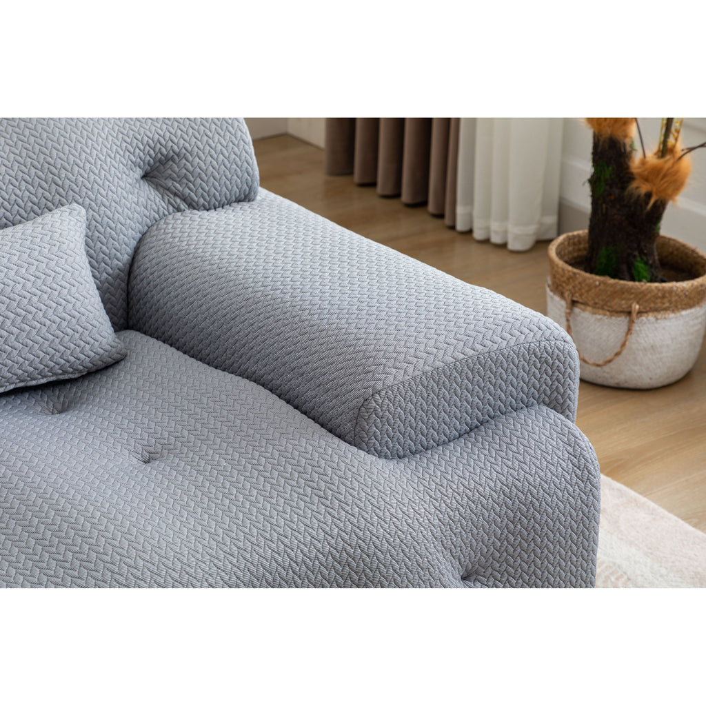 Canapé 2 places à ressorts en mousse 90 sans assemblage