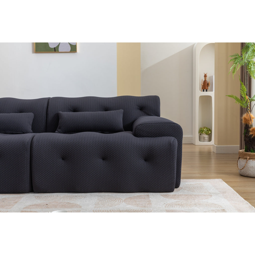 Canapé 2 places à ressorts en mousse 90 sans assemblage