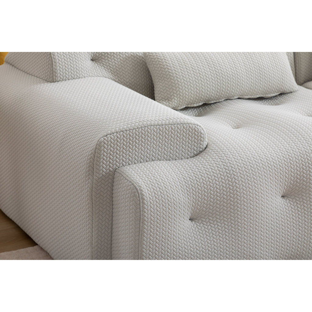 Canapé 2 places à ressorts en mousse 90 sans assemblage
